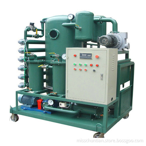 Vacuum Turbine Oil Dehydration Machine Adopt Exclesive Technology